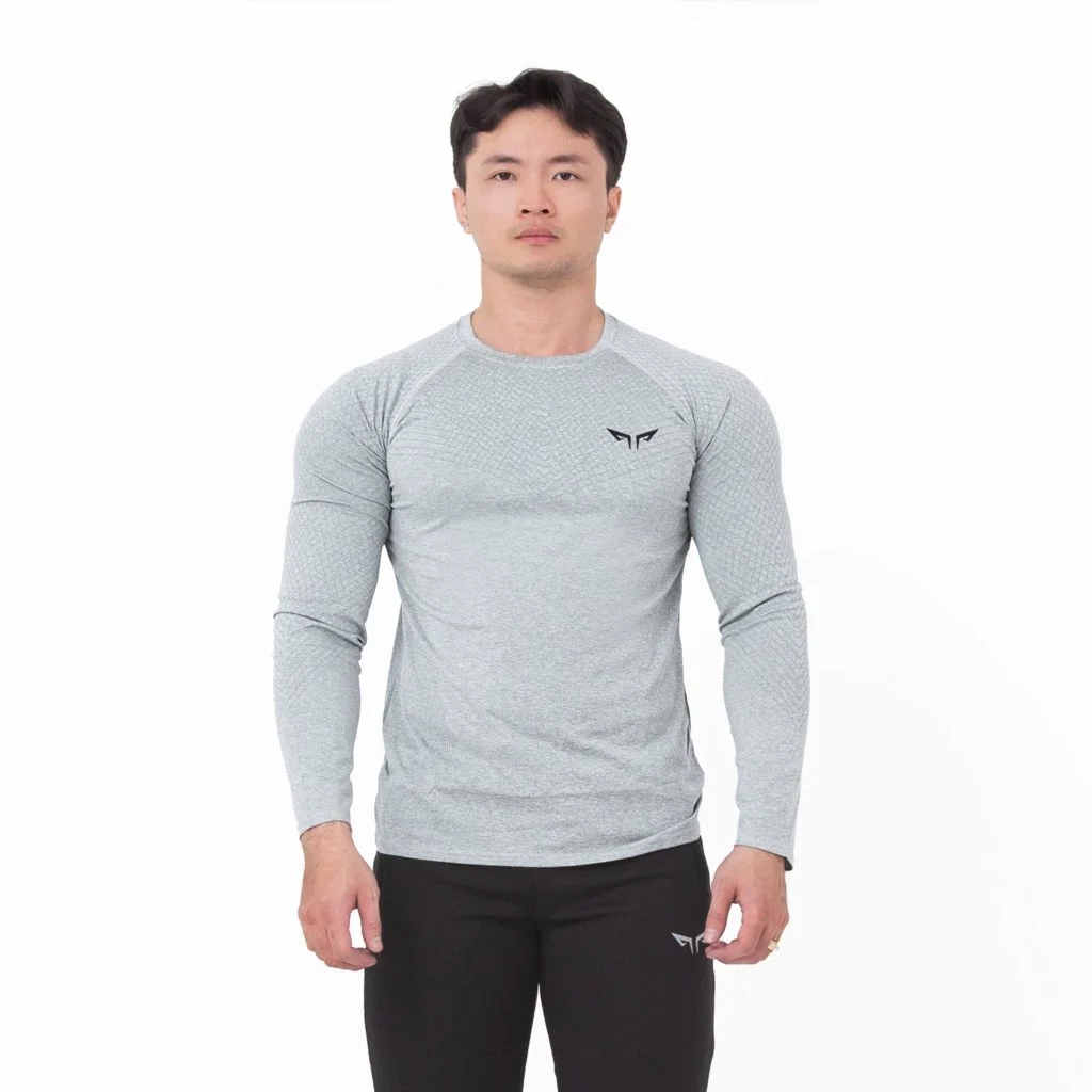 Áo Dài Tay Nam Wolf Active Powerfit V3, Form Raglan Tôn Dáng, Chất Vải Cao Cấp