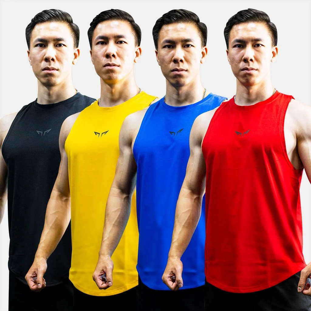 Áo Tanktop Tập Gym Wolf Active Powerflex 186, Chất Vải Cotton mềm mịn, Thấm Hút Mồ Hôi Tốt
